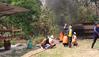 โครงการอบรมฝึกซ้อมการป้องกันและบรรเทาสาธารณภัย