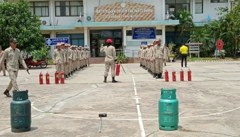 ซ้อมแผนป้องกันและบรรเทาสาธารณภัยประจำปีงบประมาณ 2564_5